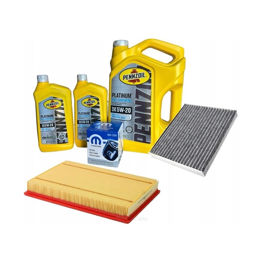 OLEJ SILNIKOWY PENNZOIL 5W20 7LPLATINUM FULL SYNTHETIC 5W20 7L + zestaw filtrów RAM 5.7 2014-2026
