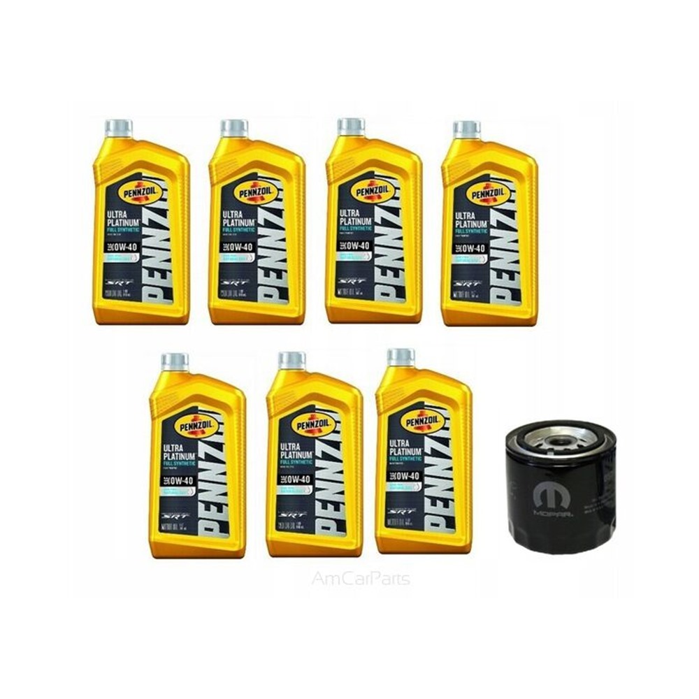 Zestaw Olej PENNZOIL 7 kwart (6,6 litra) 0w40 Ultra Platinum SRT 6.1 6.2 6.4 MO-899