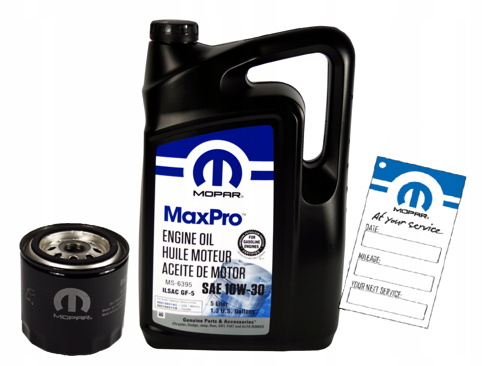 MOPAR MaxPro 10W30 5L + filtr MOPAR MO-090 Jeep Grand Cherokee 5.2 V8 1993-1998