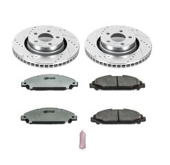 Tarcze i klocki hamulcowe PowerStop Z26 Ford Mustang V6 / EcoBoost [2 tłoczkowe]