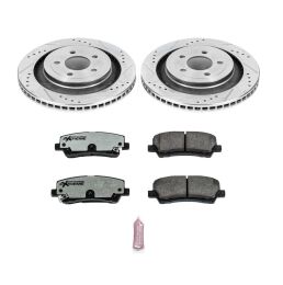 Tarcze i klocki hamulcowe PowerStop Z26 Ford Mustang EcoBoost/GT [wentylowane] 