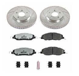 Tarcze i klocki hamulcowe PowerStop Z26 Ford Mustang V6 [316mm] [2 tłoczkowe]