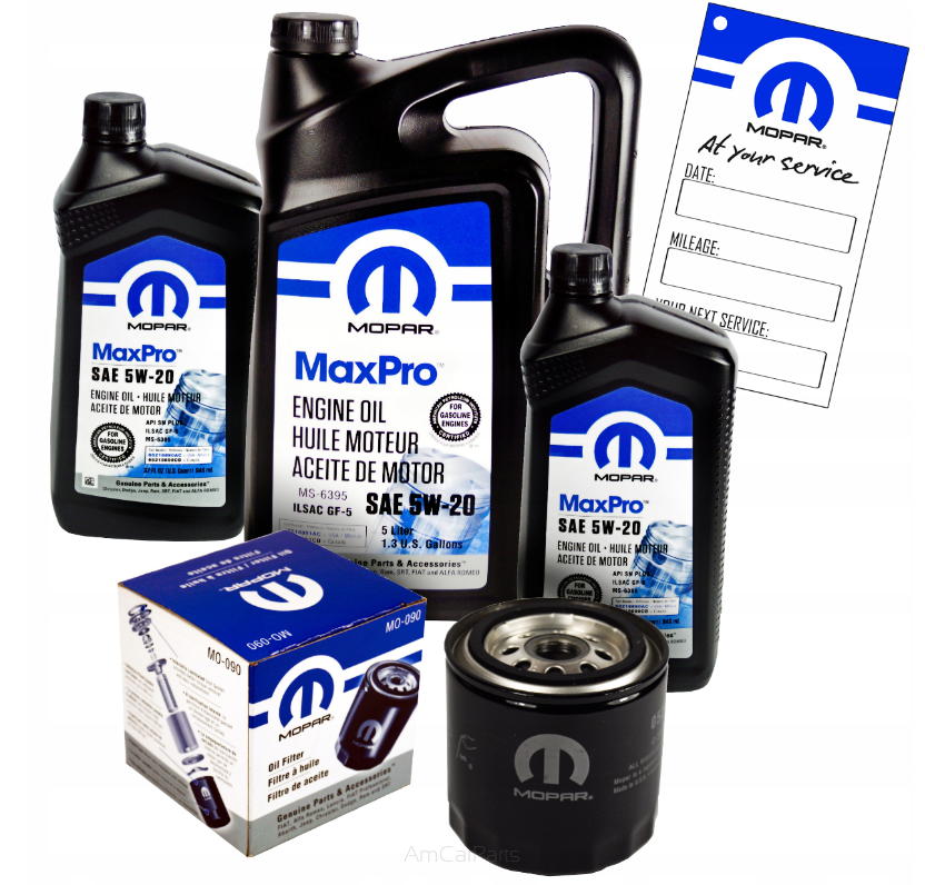 Olej MOPAR 5W20 7L + Filtr MO-090 CHRYSLER DODGE