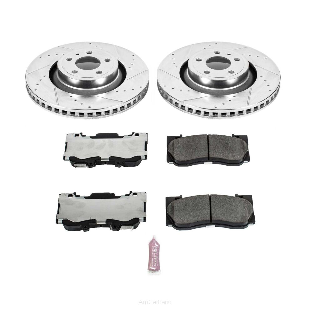 Tarcze i klocki hamulcowe PowerStop Z26 Ford Mustang EcoBoost / GT [4 tłoczkowe]