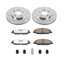 Tarcze i klocki hamulcowe PowerStop Z26 Ford Mustang V6 [293mm] 