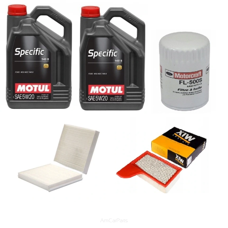 Zestaw MOTUL 5W20 10L+ WSZYSTKIE FILTRY FORD MUSTANG 5.0 18-22