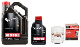 Zestaw MOTUL 5W30 6L + FILTR FL910S FORD Mustang 2.3 EcoBoost