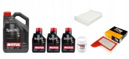 MOTUL SPECIFIC 948B 5W20 8L (5L+3X1L) + FILTR oleju  + Filtr powietrza + Filtr kabinowy Ford Mustang 2011 - 2021 V6 V8 GT