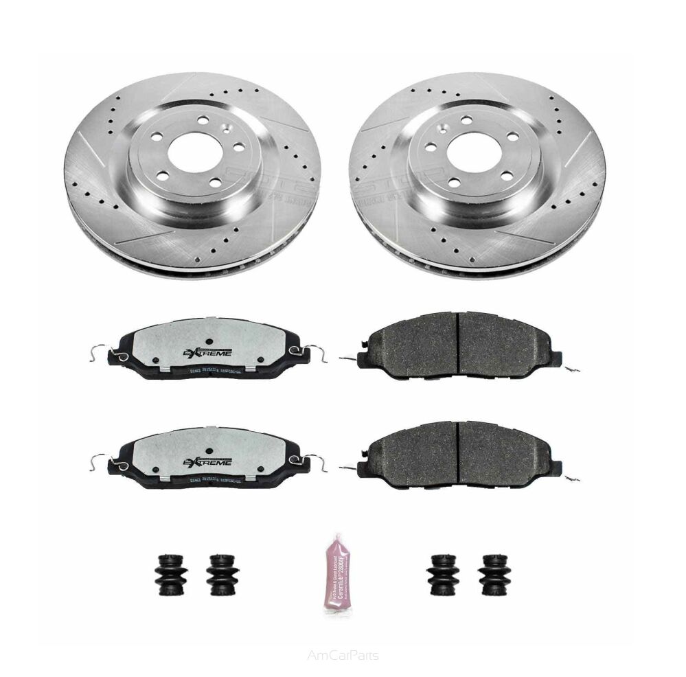 Tarcze i klocki hamulcowe PowerStop Z26 Ford Mustang GT [336mm] [2 tłoczkowe]