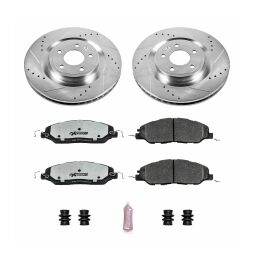 Tarcze i klocki hamulcowe PowerStop Z26 Ford Mustang GT [336mm] [2 tłoczkowe]