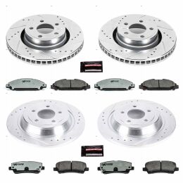 Tarcze i klocki hamulcowe PowerStop Z26 Ford Mustang V6 / EcoBoost [2 tłoczkowe]