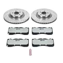 Tarcze i klocki hamulcowe PowerStop Z26 Ford Mustang GT BREMBO [6 tłoczkowe]
