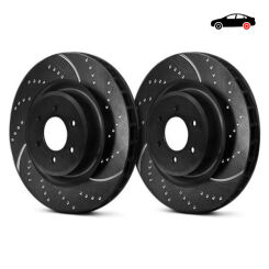 EBC Brakes tarcze hamulcowe nacinane i nawiercane Mustang 2015- EcoBoost/V6 2 tloczkowe [320mm]