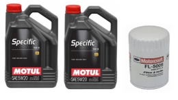 Zestaw MOTUL 5W20 10L+ FILTR FL500S FORD MUSTANG 5.0 18-22