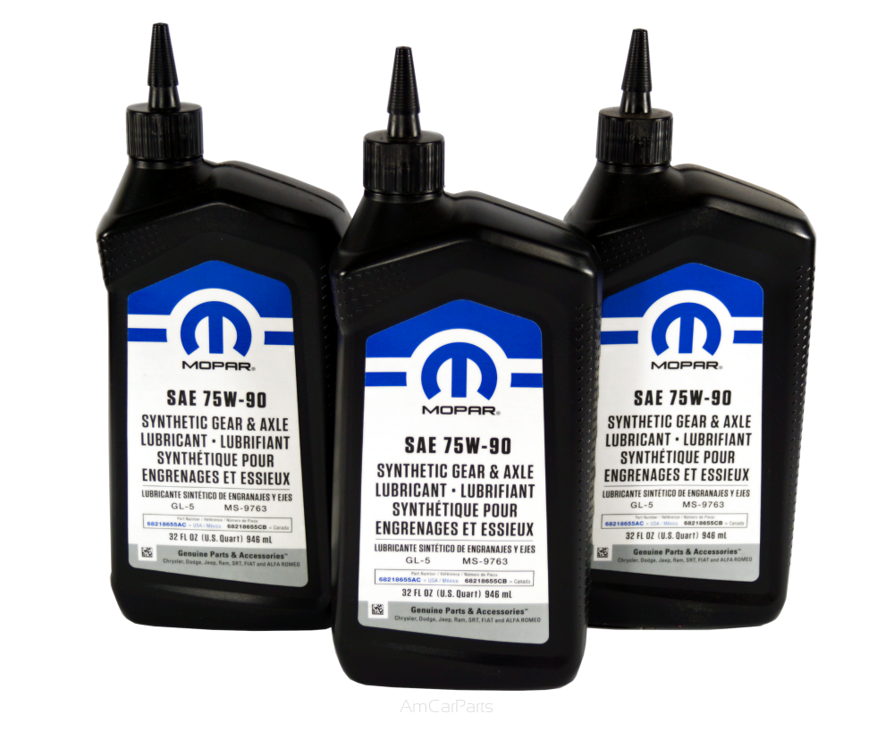 Olej MOPAR 75w90 do mostów i przekładni zestaw 3L