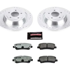 Tarcze i klocki hamulcowe PowerStop Z26 Ford Mustang V6 / EcoBoost [niewentylowane]