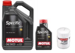 Zestaw MOTUL 5W20 6L+ FILTR FL500S FORD MUSTANG 3,7 11-17