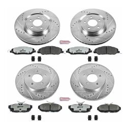 Tarcze i klocki hamulcowe PowerStop Z26 Ford Mustang GT [336mm] [2 tłoczkowe]