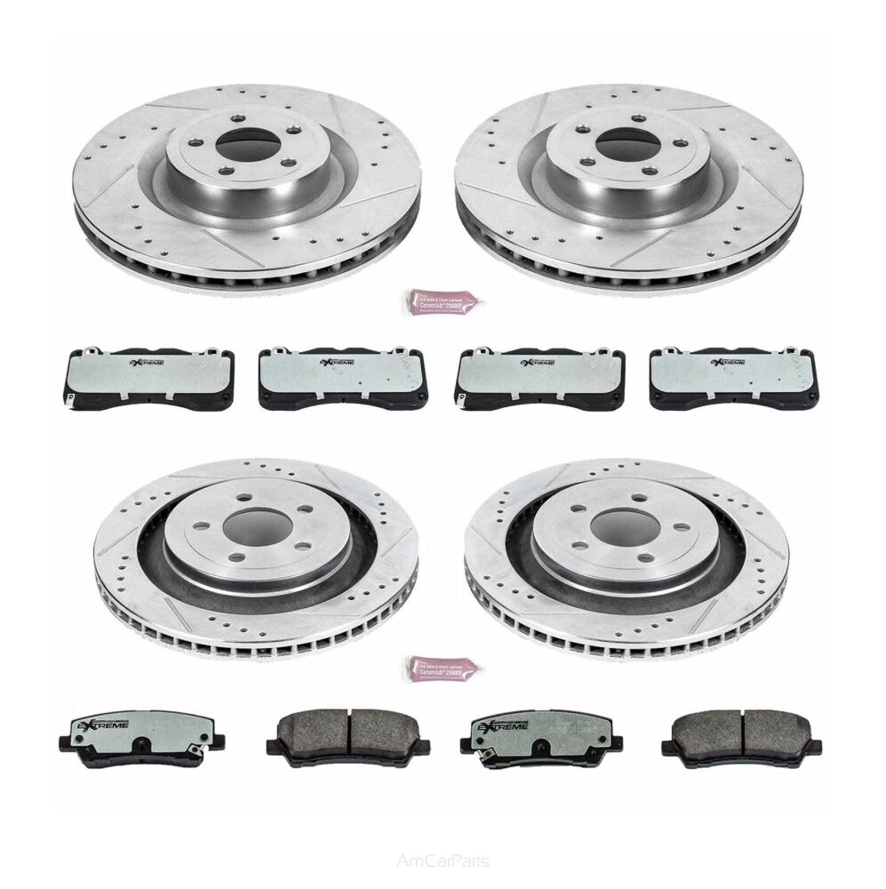 Tarcze i klocki hamulcowe PowerStop Z26 Ford Mustang GT BREMBO [6 tłoczkowe]