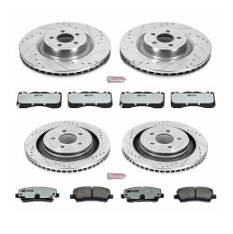 Tarcze i klocki hamulcowe PowerStop Z26 Ford Mustang GT BREMBO [6 tłoczkowe]