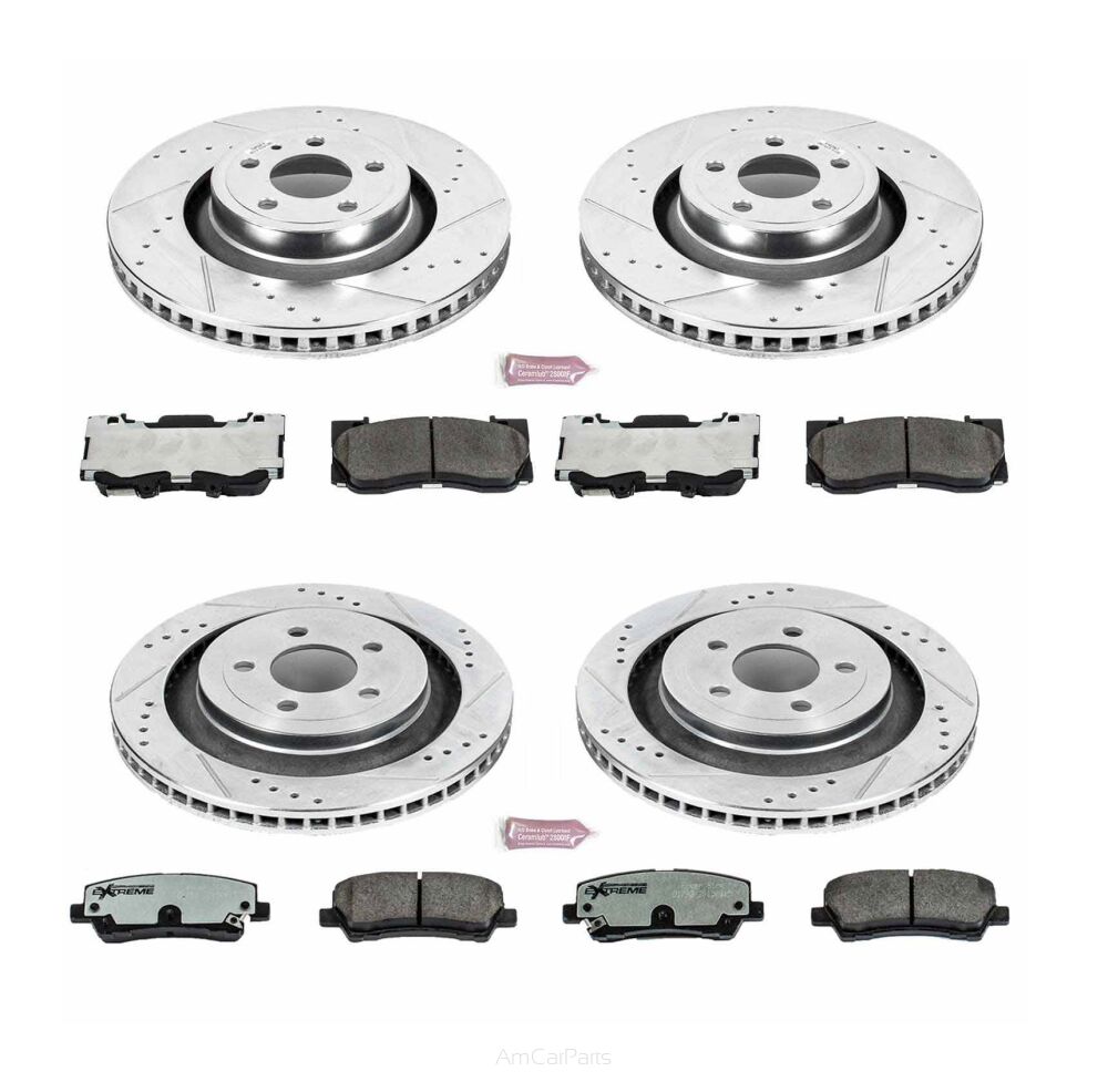 Tarcze i klocki hamulcowe PowerStop Z26 Ford Mustang EcoBoost / GT [4 tłoczkowe]