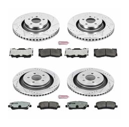 Tarcze i klocki hamulcowe PowerStop Z26 Ford Mustang EcoBoost / GT [4 tłoczkowe]