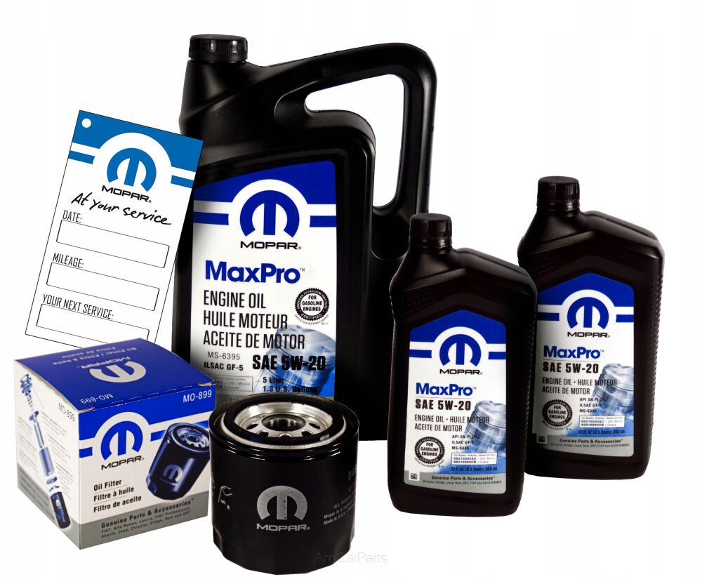 Olej MOPAR 5W20 7L + Filtr MO-899 04884899AB