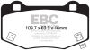 EBC Brakes YellowStuff Klocki hamulcowe Ford Mustang GT350 2015-  - 2